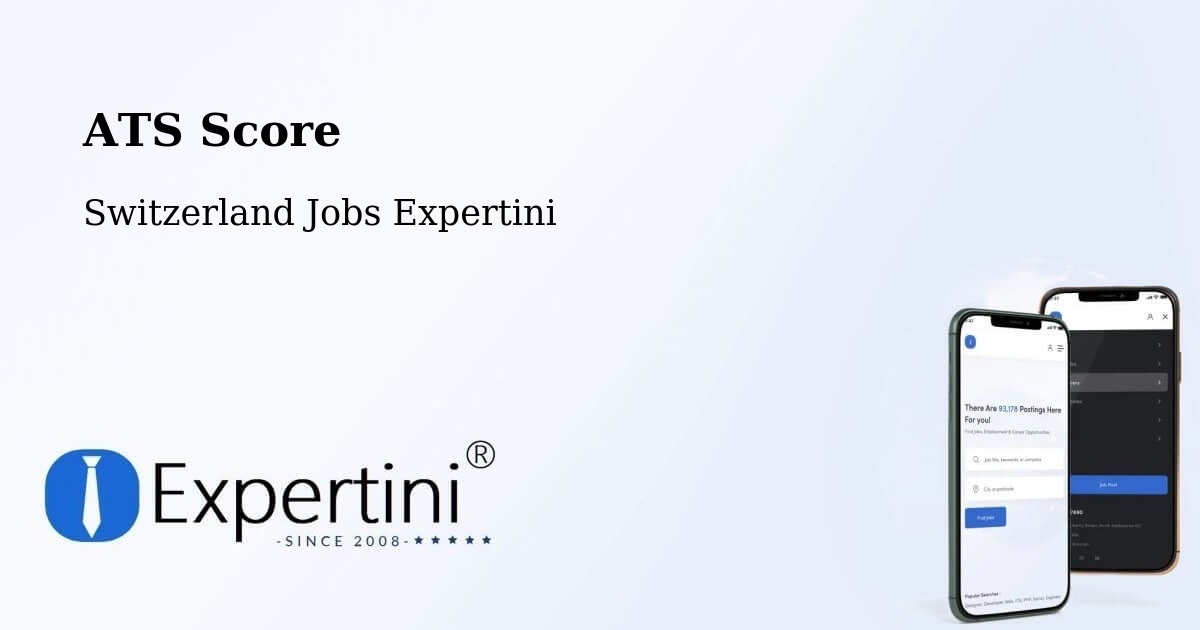 Resume ATS Score & Job Description Match Tool – Freienbach - Switzerland Jobs Expertini
